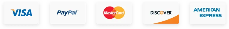 Accepted credit cards