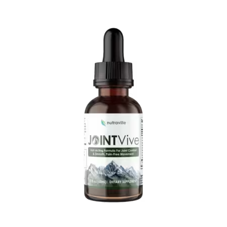 JointVive dietary supplement dropper bottle designed to support joint comfort and mobility.